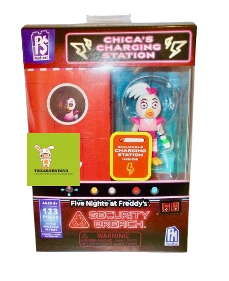 Five Nights At Freddy's CHARGING STATION Security Breach Buildable Set ...