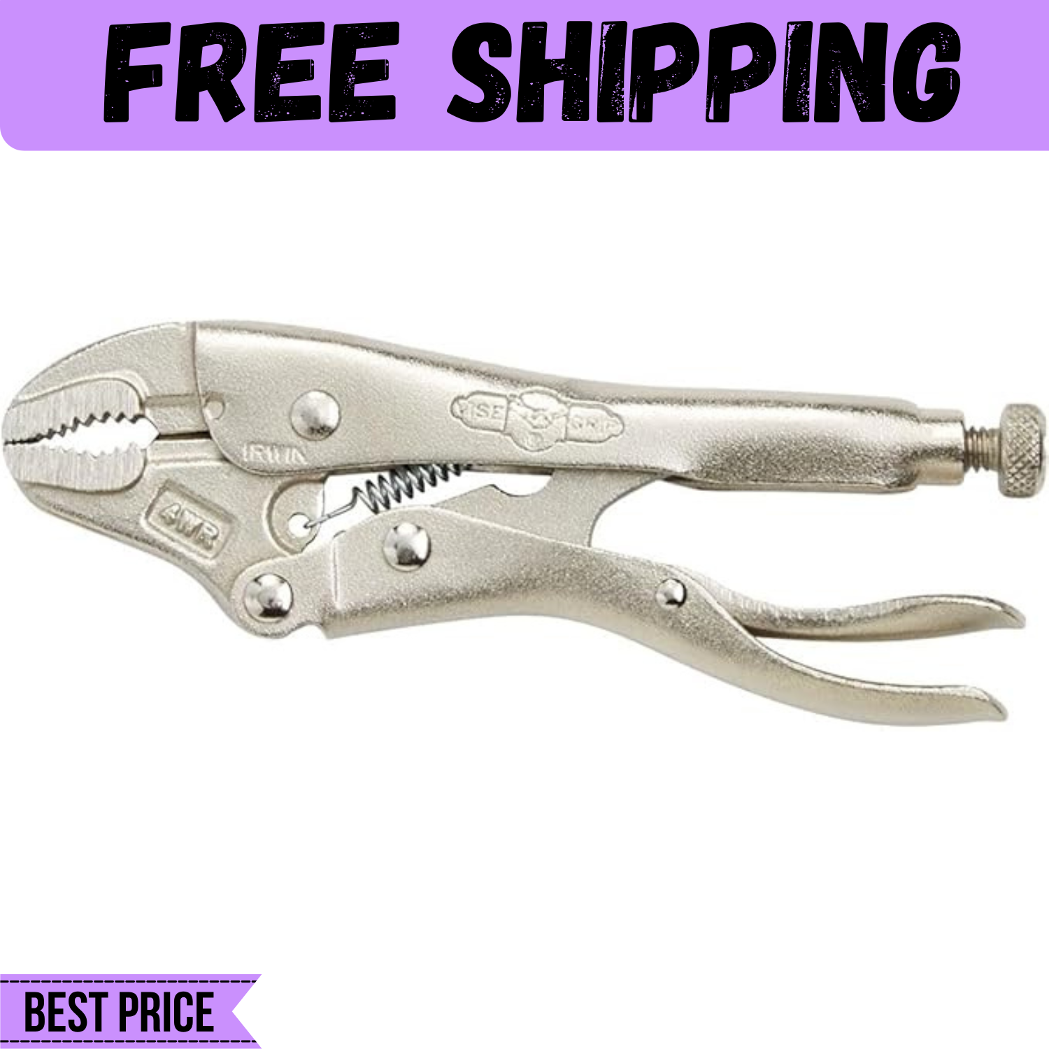 4 Inch Lock Cutter IRWIN VISE-GRIP Curved Jaw Locking Pliers with Wire Cutter, 4-Inch (10 ...