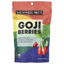 Wilderness Poets Goji Berries 8 oz 226 8 g Gluten-Free, Organic,