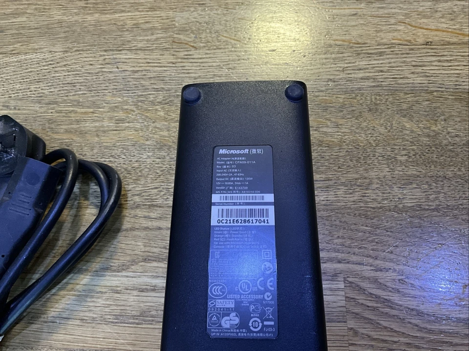Microsoft Xbox 360 Slim CPA09-011A Power Supply Brick AC Adapter 12v 135w - Image 2 of 3