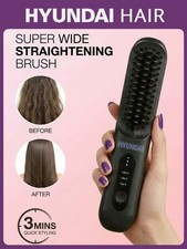 Portable Hair Straightener Digital Display Temp Control Straight Curling Long