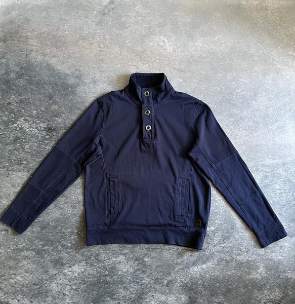 Men BOSS Orange Sweater Navy Cotton M