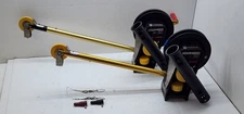 2 PENN REELS 600 MANUAL DOWNRIGGERS SHORT BOOM ROD HOLDER FATHOM MASTER TROLLING