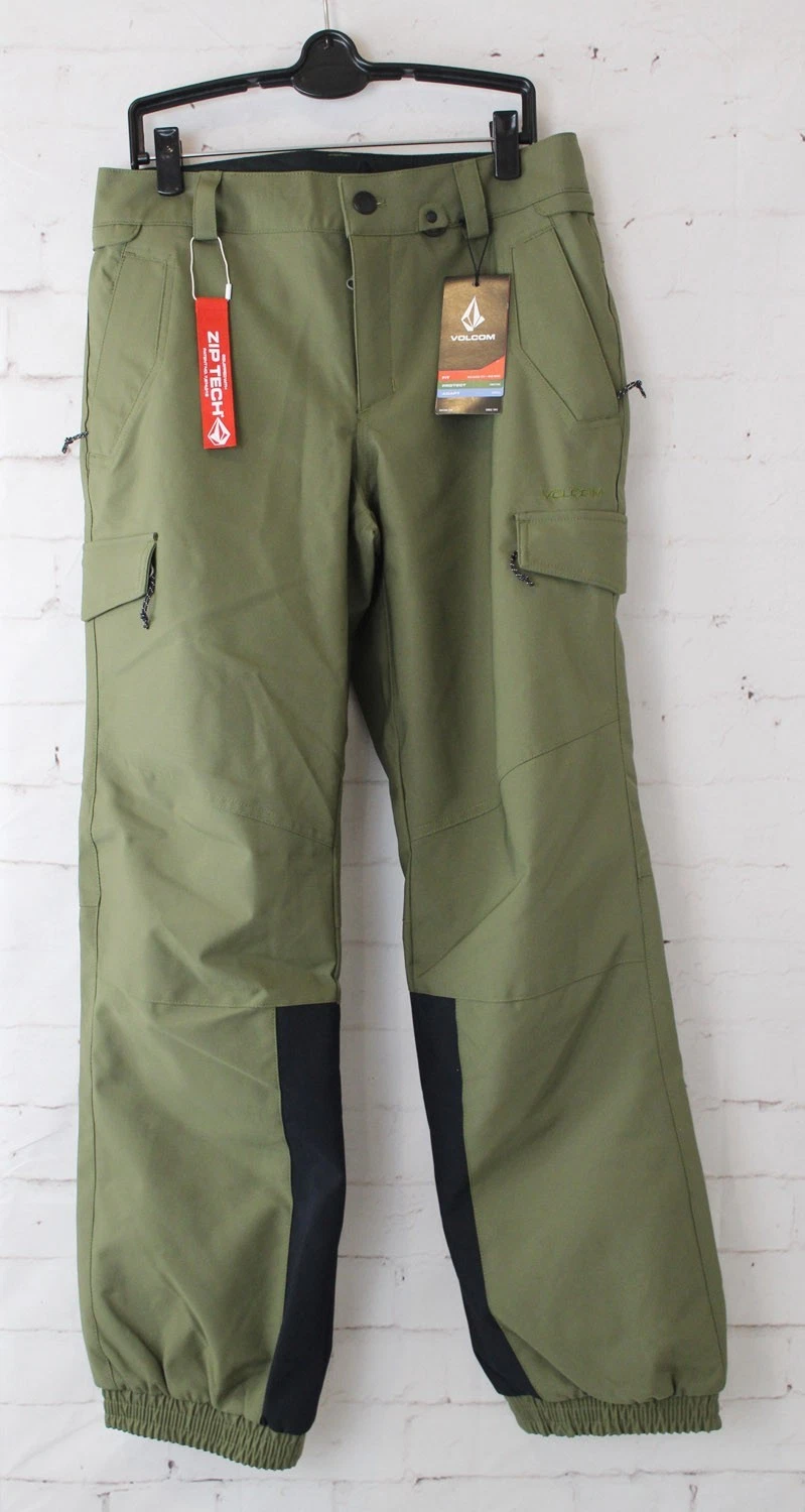 Volcom Wilding Ski Snowboard Pants, Womens XL Extra Large Ivy Green