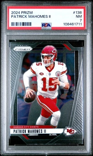 2024 PANINI PRIZM #138 PATRICK MAHOMES II PSA 7