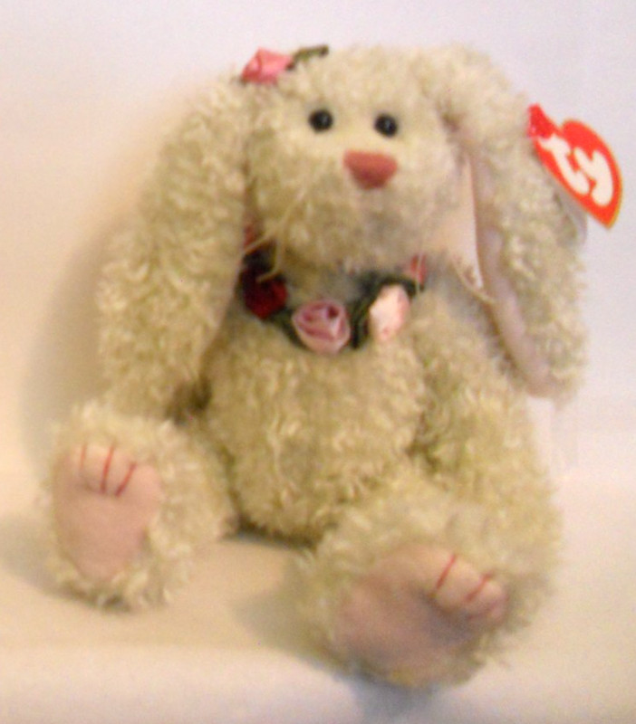 Ty Attic Treasure "ROSALYN" Bunny Stuffed Toy 1993 (All Tags)