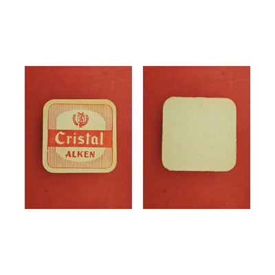 Cristal Alken rote Streifen Brauerei Bierdeckel Bier