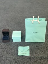 Authentic Tiffany Co. Packaging Set Ring Box, Outer Box, Bag Pouch
