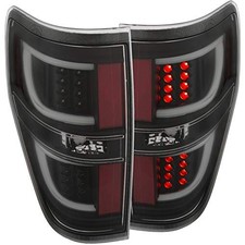 Anzo 311257 L.E.D Tail Light G2 Black/Clear/Red, Pair