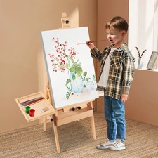 Adjustable Painting Board Stand, Foldable Wooden Painting Stand Painting Holder