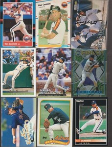 KEN CAMINITI LOT OF 120 BASEBALL CARDS 24 DIFFERENT ASTROS PADRES