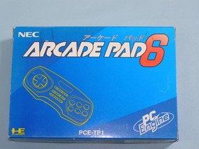 NEC PC Engine Arcade Pad 6 Controller PCE-TP1 Official Japan Unused NOS Rare