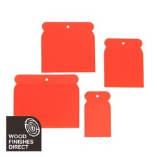 Mako Plastic Filler Knife Set - 4-piece flexible plastic filler set - Free P&P