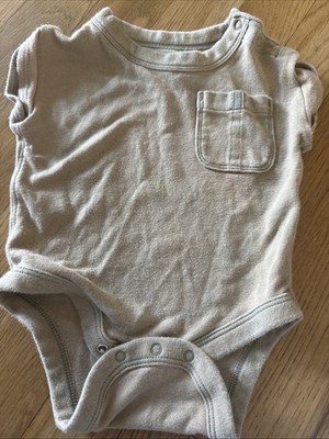 Banana Republic Baby Bodysuit 3-6 Months Green Summer Short  Sleeve