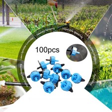 100 Pieces Adjustable Micro Drip Irrigation System for Trees Hanging Baskets