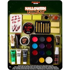 Spooktacular Creations 25 PCS Halloween Family Makeup Kit, 12 Color Special