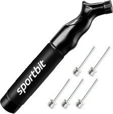 SPORTBIT Ball Pump for Sports Balls - Push & Pull Inflating System - BLACK