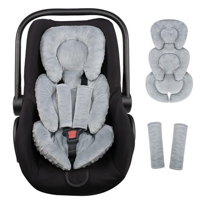 Infant Car Seat Insert Head and Body Support, GFU Reversible Newborn Grey 