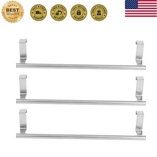 Stainless Steel Towel Racks Over Kitchen Cabinet Door Towel Shelf Bar Hanging...