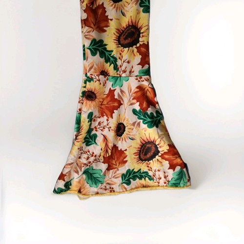 Girls Sunflower Print Bell Bottom Style Pants / Leggings (Fits around size 7/8Y) - Picture 9 of 9