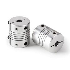 2 PCS 10mm to 10mm Stepper Motor Shaft Coupling 30mm L 25mm Diameter