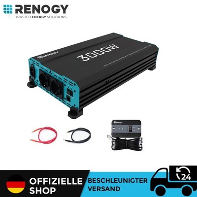 Renogy 3000W/6000W 12V auf 230V Reine Sinus Wechselrichter Spannungswandler