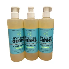 Bye Bye Germs Ultimate Hand Wash Aloe Upper Canada Soap 16.9 FL.OZ LOT Of 3