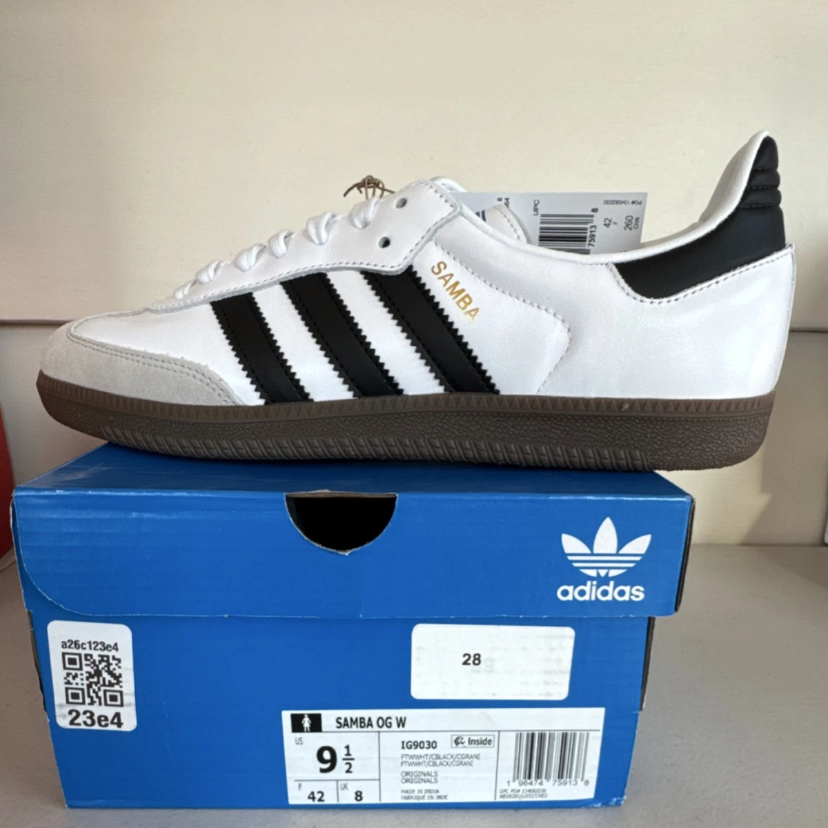 adidas Samba OG White Granite W for sale | eBay