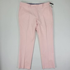 Tommy Hilfiger HALL Men's Dress Pants Pink Cotton Blend 40x32