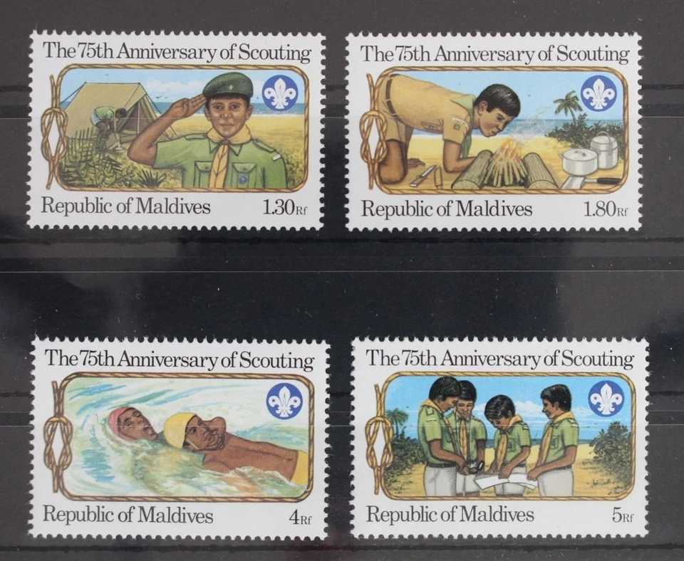 Malediven 977-980 postfrisch Pfadfinder #WP396 - Bild 1 von 1