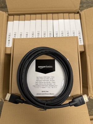Amazon Basics High-Speed 10ft HDMI Cable - 4K 60Hz - [QTY 1-52] | Bulk Savings!