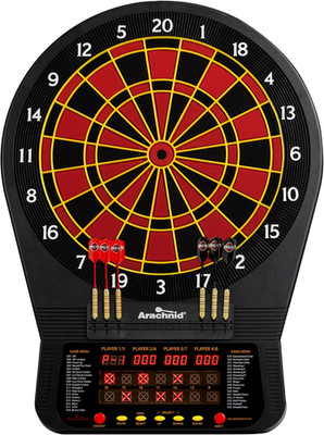 Cricket Pro Tournament-Quality Dartboard with 35 Games and 318 Variations (6 Cri