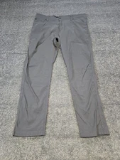 Wrangler ATG Pants Mens 38x30 Gray Hiking Lightweight Terrain Actual 37x29.5