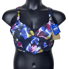 Brooks 40DD Drive Convertible Run Fast Floral Print Sweat Wicking Compression