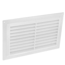 Image of Securit & Plumb Best Adjustable Plastic Vent 9x9 9x6 Hit & Miss Louvre White Air