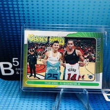 2020-21 Panini NBA Hoops Jersey Swap #1 Tyler Herro PJ Washington Heat Hornets
