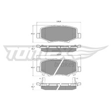 Satz Bremsbeläge Bremsklötze hinten für Jeep Wrangler 3 JK | 26207871