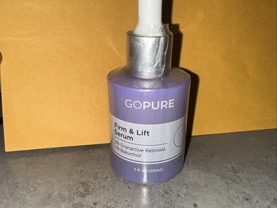 goPure Firm & Lift Serum 2% Granactive Retinoid 1% Bakuchiol Anti-Aging 1oz NEW