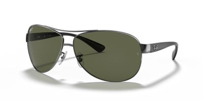 【mk2オヤジ 】Ray-Ban RB3386 004/13 サングラス Ray-Ban RB3386 Gunmetal/G-15 Green Polarized 67mm Sunglasses