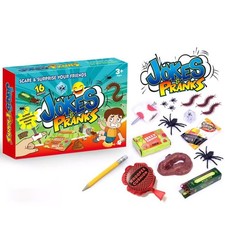 Practical Jokes Game Children Action Prank Kit Kids Tricks 16 Pieces Joke Box