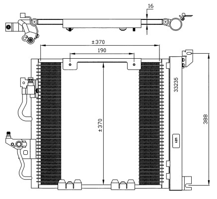 A/C AIR CON CONDENSER NRF 35598 P NEW OE REPLACEMENT - Picture 2 of 10