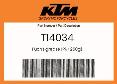 KTM Genuine Fuchs Grease Ipr (250G) - T14034