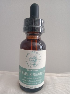 Dr Sebi's Beard Oil, new, 1oz (30ml), argan, jojoba, grape seed, batana,bergamot