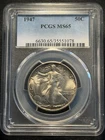 1947 Walking Liberty Silver Half Dollar PCGS MS65