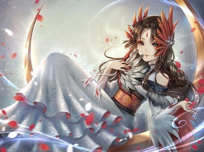 Identity V Michiko Fans Geisha Smiling Brunette CCG Anime Playmat Desk Mat