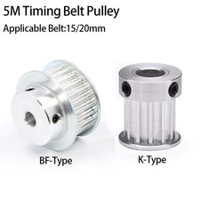 5M Timing Belt Pulley K/BF-Type Bore 5mm-12.7mm 10T-15T Applicable Belt 15/20mm