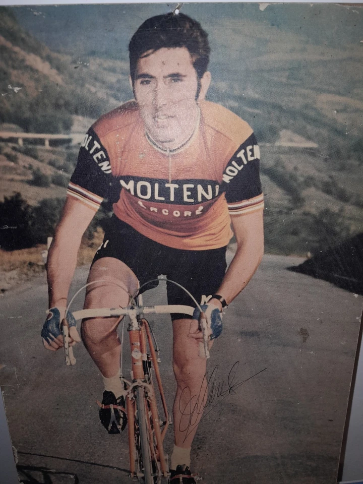 Eddy Merckx Cyclist AUTOGRAFO/ autograph anni '70 prov, Belgio Foto 3 de 4