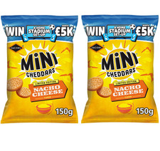 Jacob's Mini Cheddars Nacho Cheese Baked Snacks Sharebag 150g  PACK OF 2