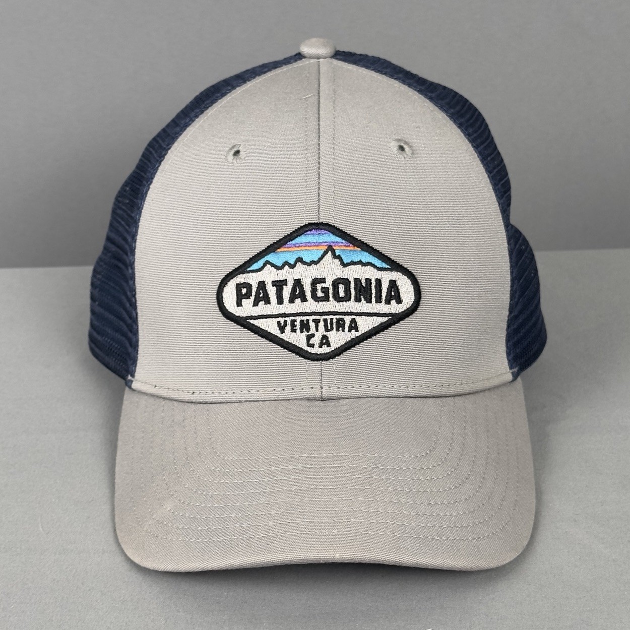 Gray Blue Mesh Snapback