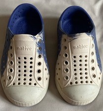 Native Kids Toddlers Rubber Slip-on Shoes - Blue/Cream - Size C6